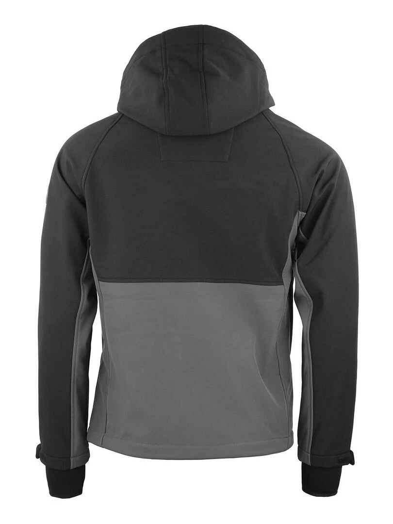 Blouson softshell homme CAMETIS PEAK MOUNTAIN Noir Gris