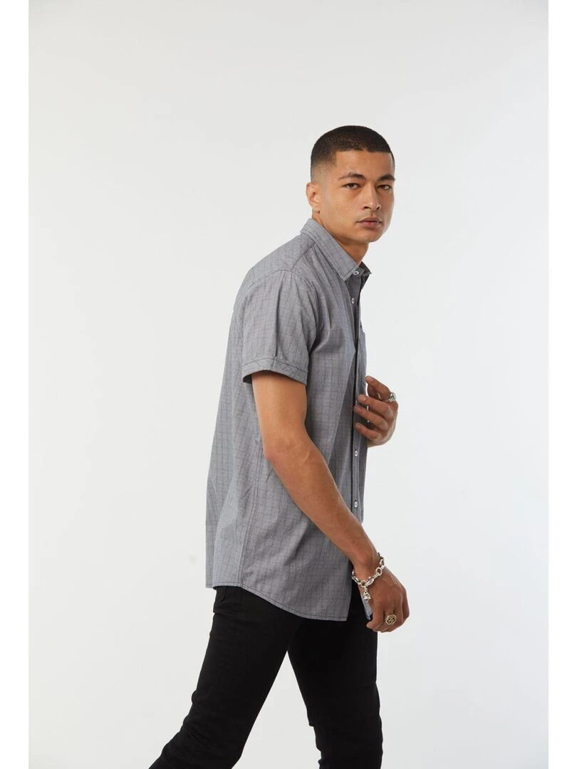Lee Cooper Chemise manches courtes coton regular DEAR Gris