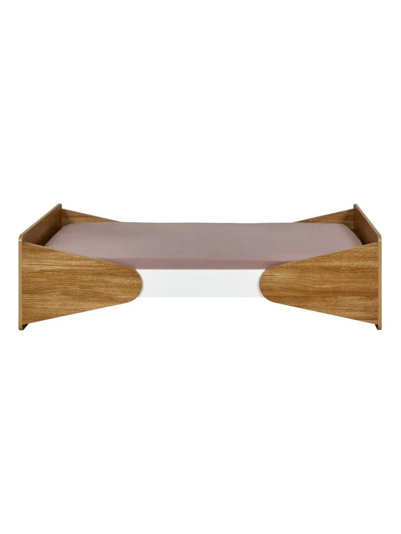Lit enfant Zahia   AKITEN RETAIL   Blanc Marron