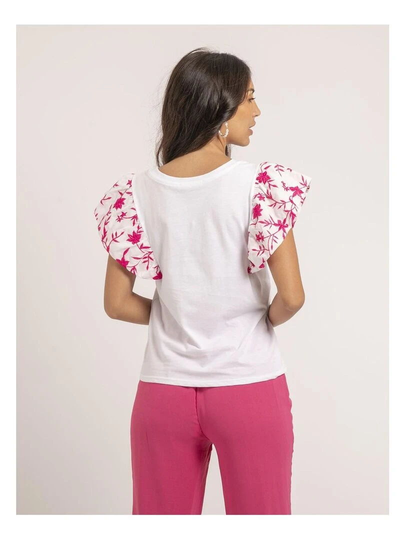 T shirt sans manches FARLI Rose