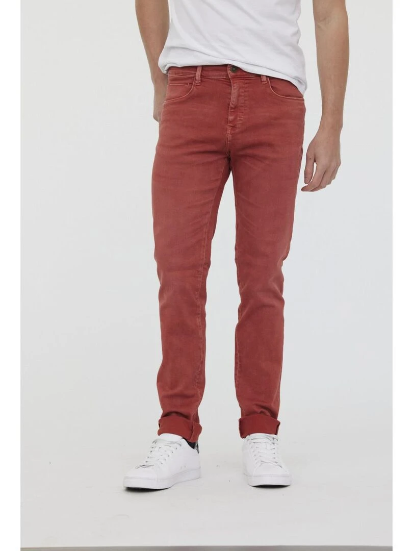 Lee Cooper   Pantalon coton slim LC030   Orange
