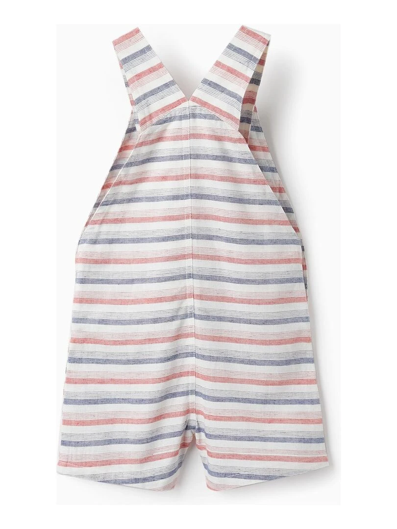 Salopette à Rayures pour Bébé Garçon ATLANTIC COMPANY Rouge