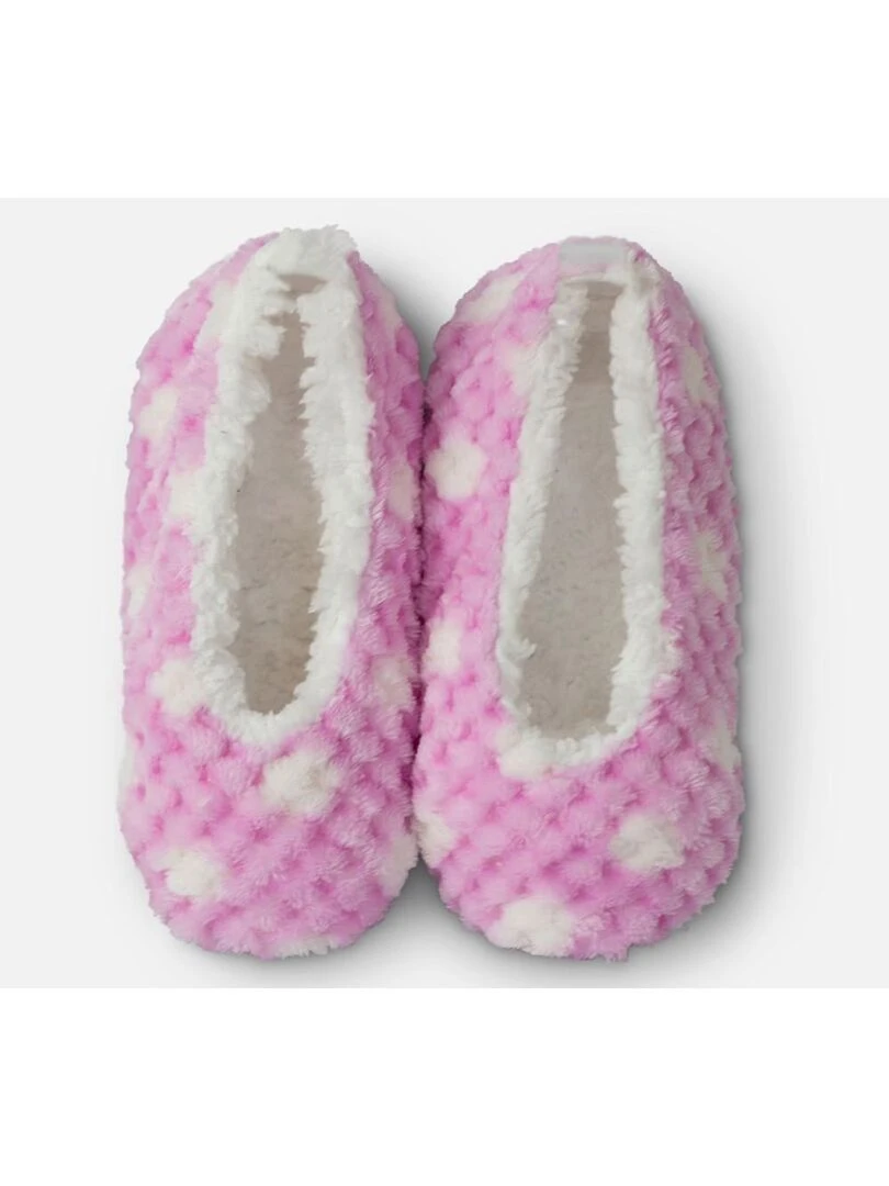 Chaussons à motifs Kebello   Rose