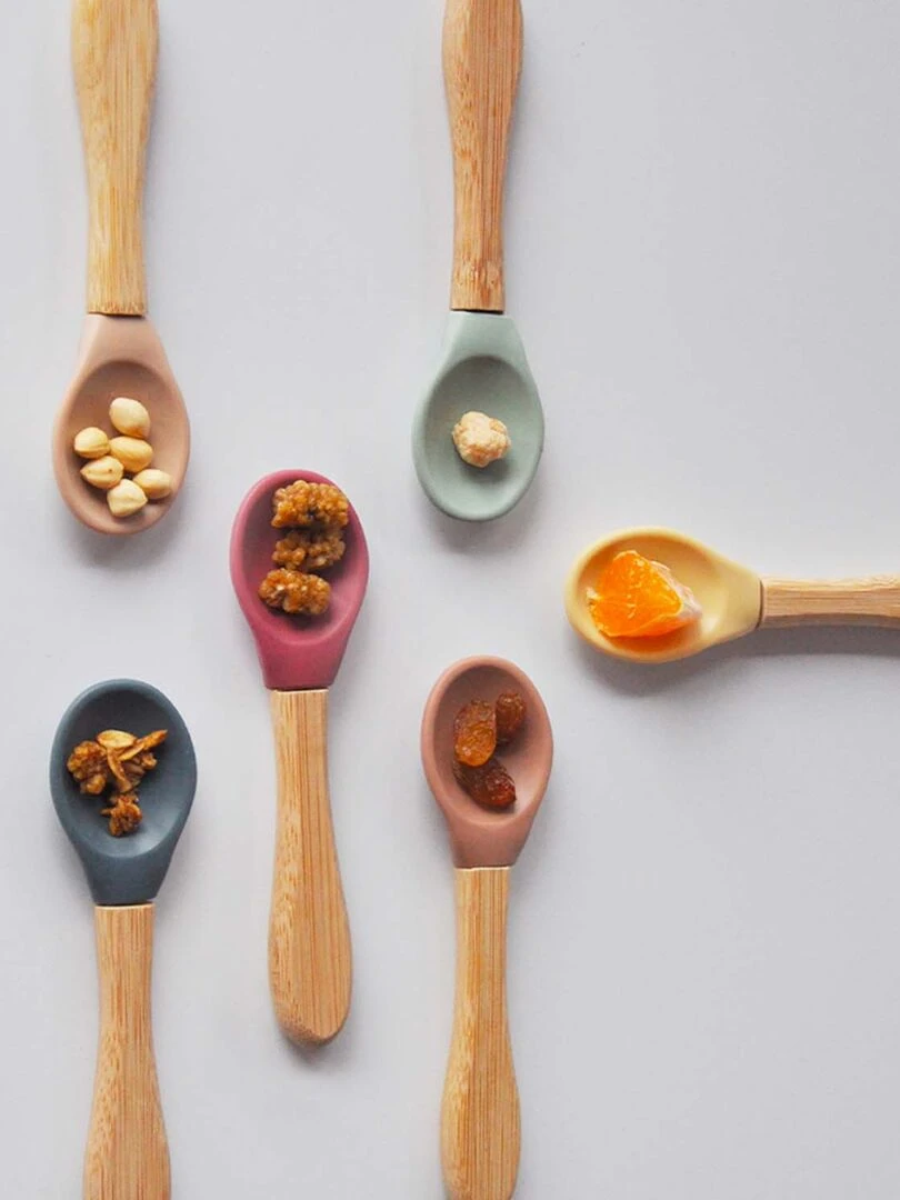 Coffret mes premiers repas  Bol Cuillère Gobelet   Marron caramel