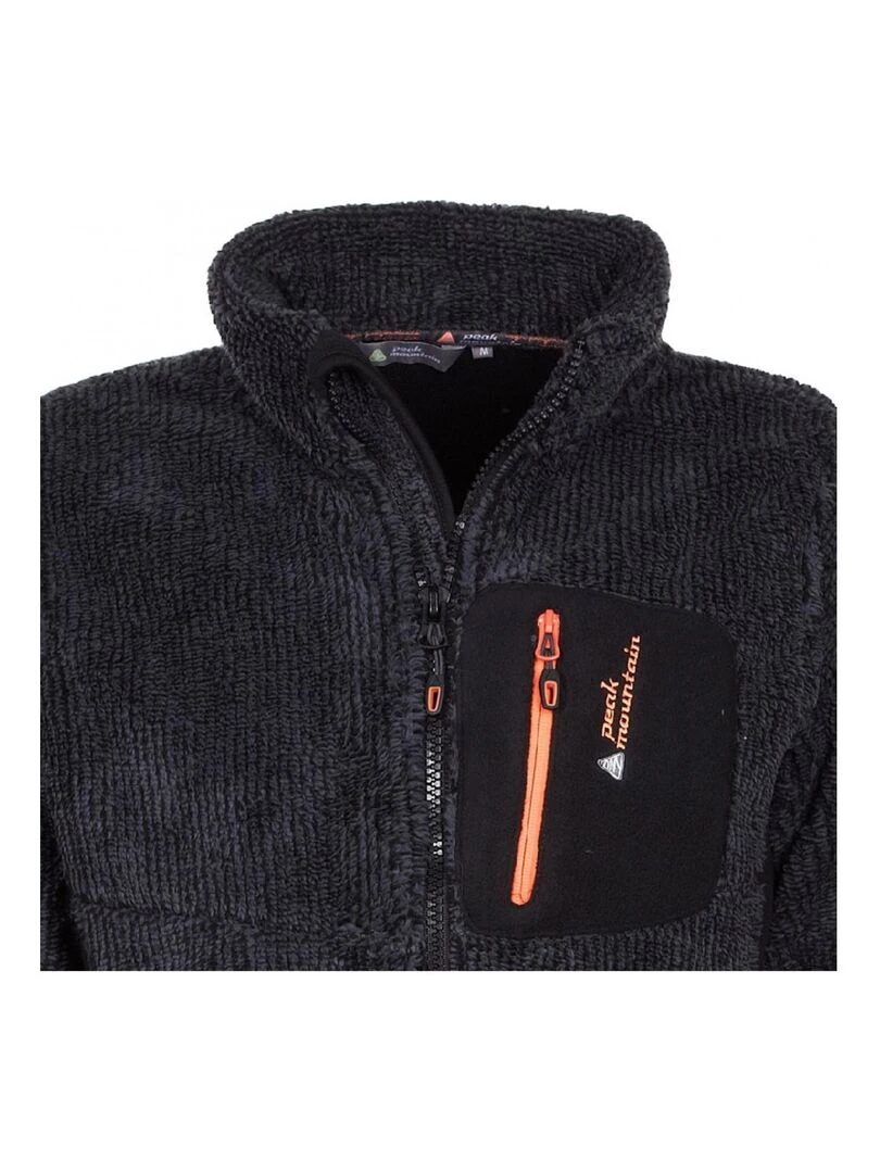 Polaire homme CAFFY   PEAK MOUNTAIN   Noir Noir