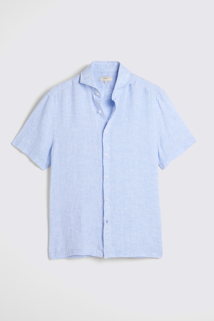 Cotton Linen Camel Stripe Shirt   Buy Online at Moss