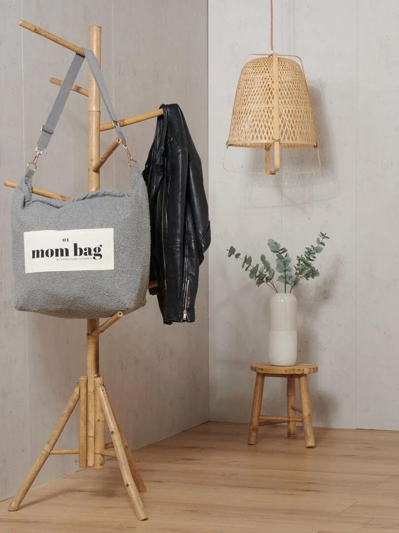 Sac à langer à anses  Mom bag large Teddy   Gris