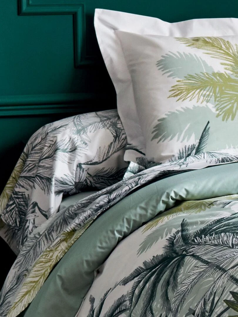 Taie de traversin style colonial Vert