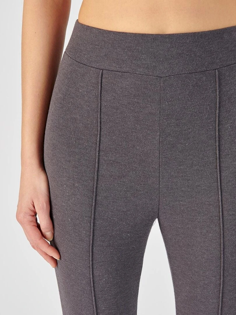 Caleçon long femme molleton gratté Thermolactyl Sensitive Damart Gris foncé