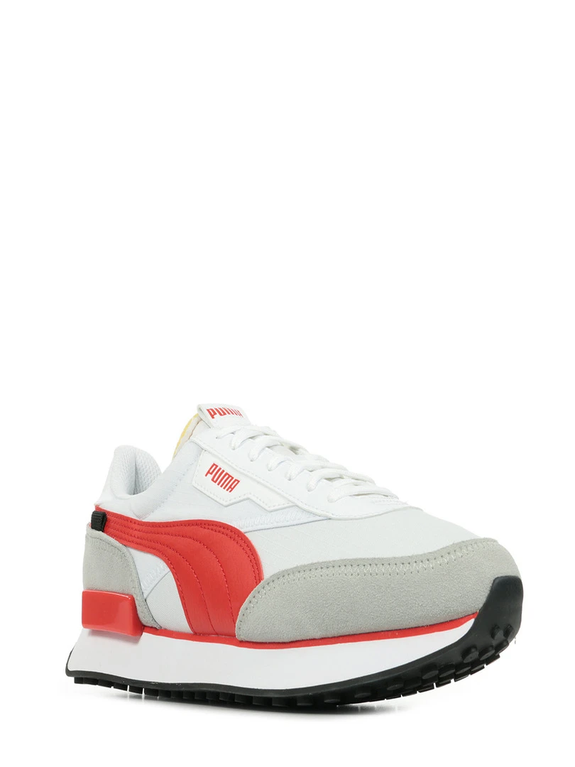 Baskets Future Rider Play On Blanc Rouge Gris