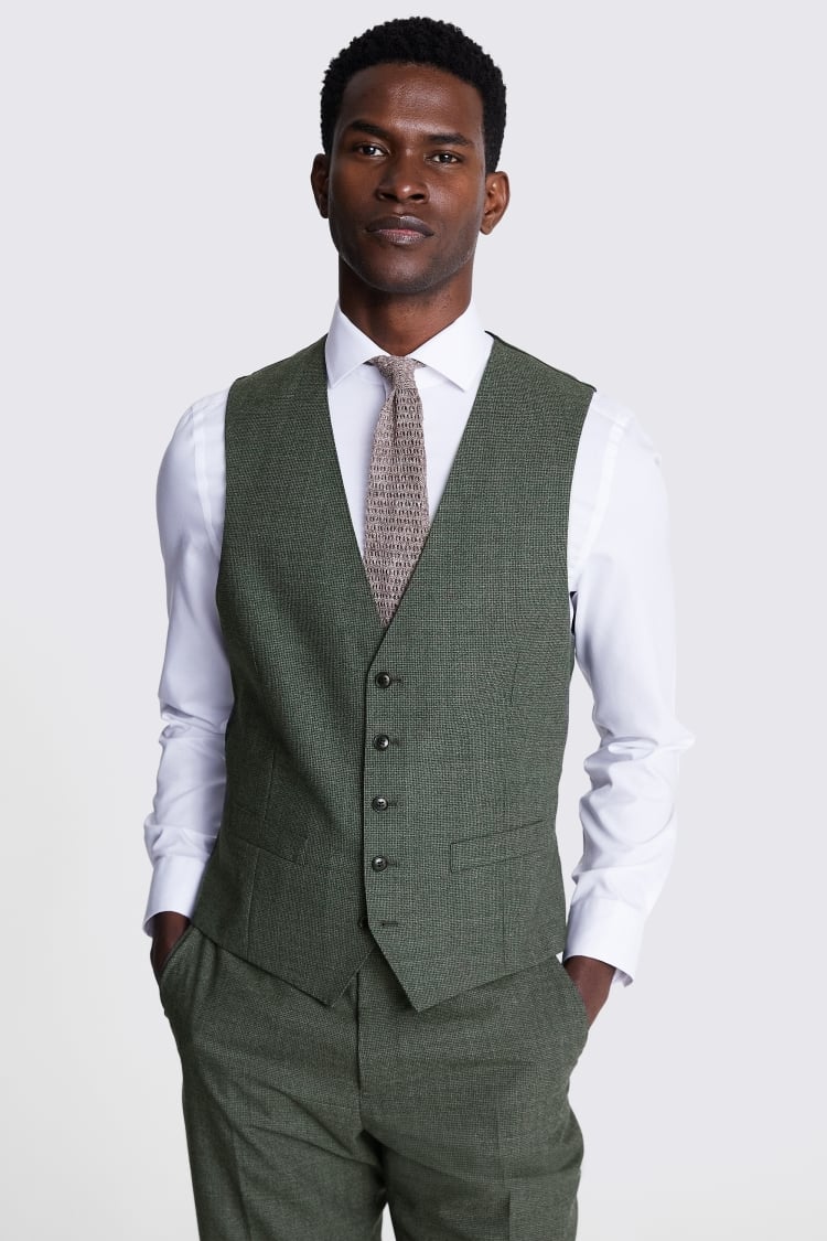 Tailored Fit Light Blue Linen Waistcoat   Buy Online at Moss