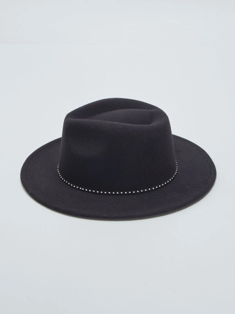 Chapeau feutre   Noir