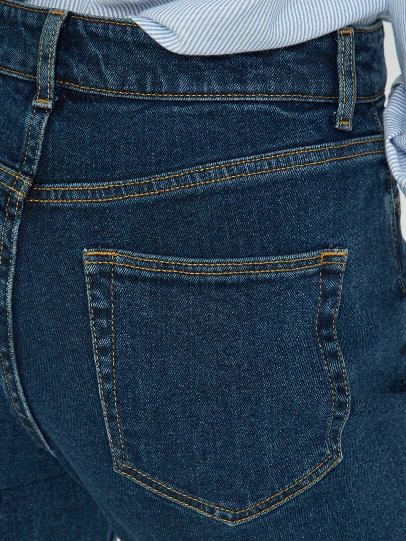 Jean mom à taille très haute   L28   Brut