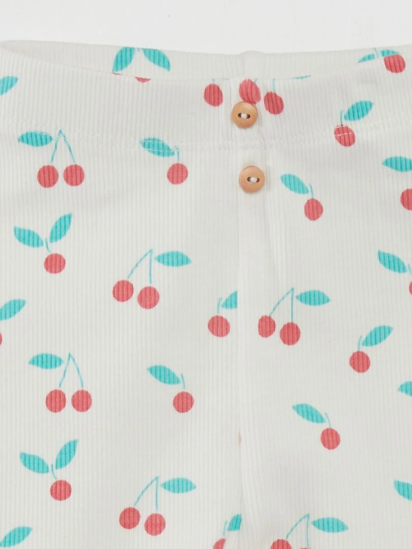 Legging long à motif Cerise