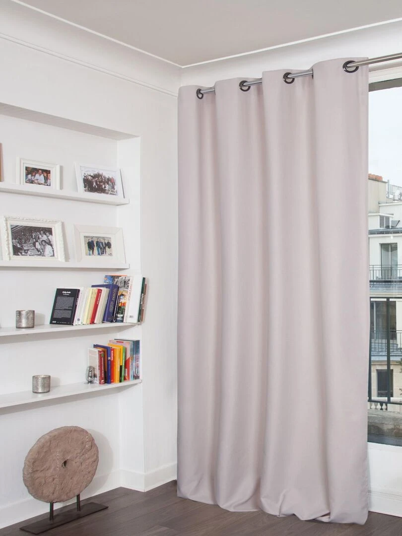 Rideau Aspect Flanelle Obscurcissant MOONDREAM Beige