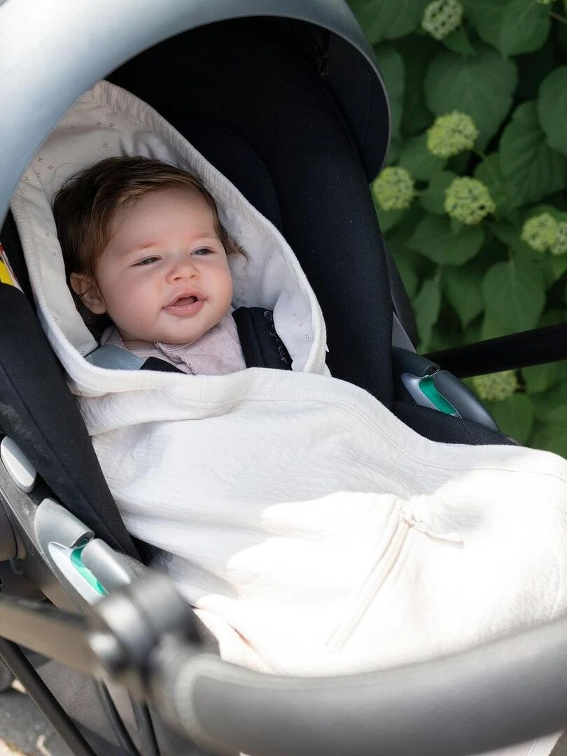 Bemini Nid d'ange BISIDE Tetra jersey et jersey   Blanc cassé