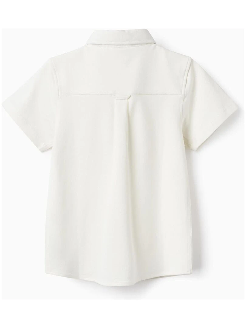 Chemise en piqué à manches courtes pour garçon manches courtes PICASSO Blanc