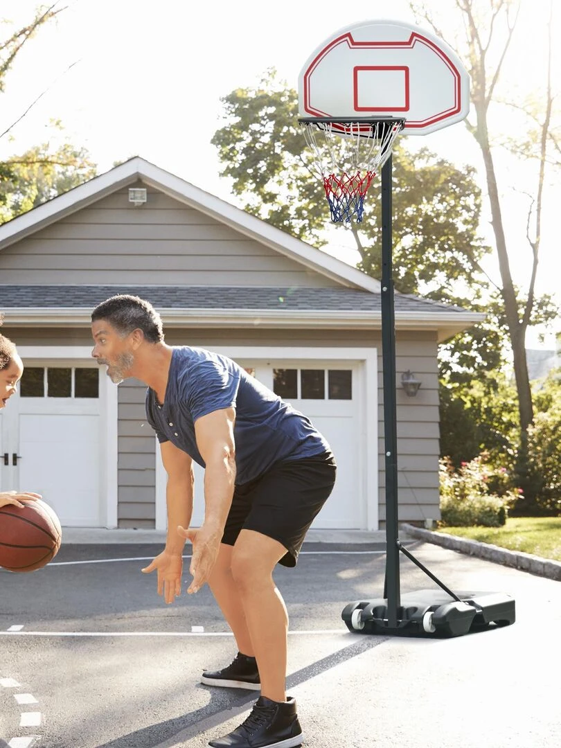Panier de Basket Ball sur pied   Blanc