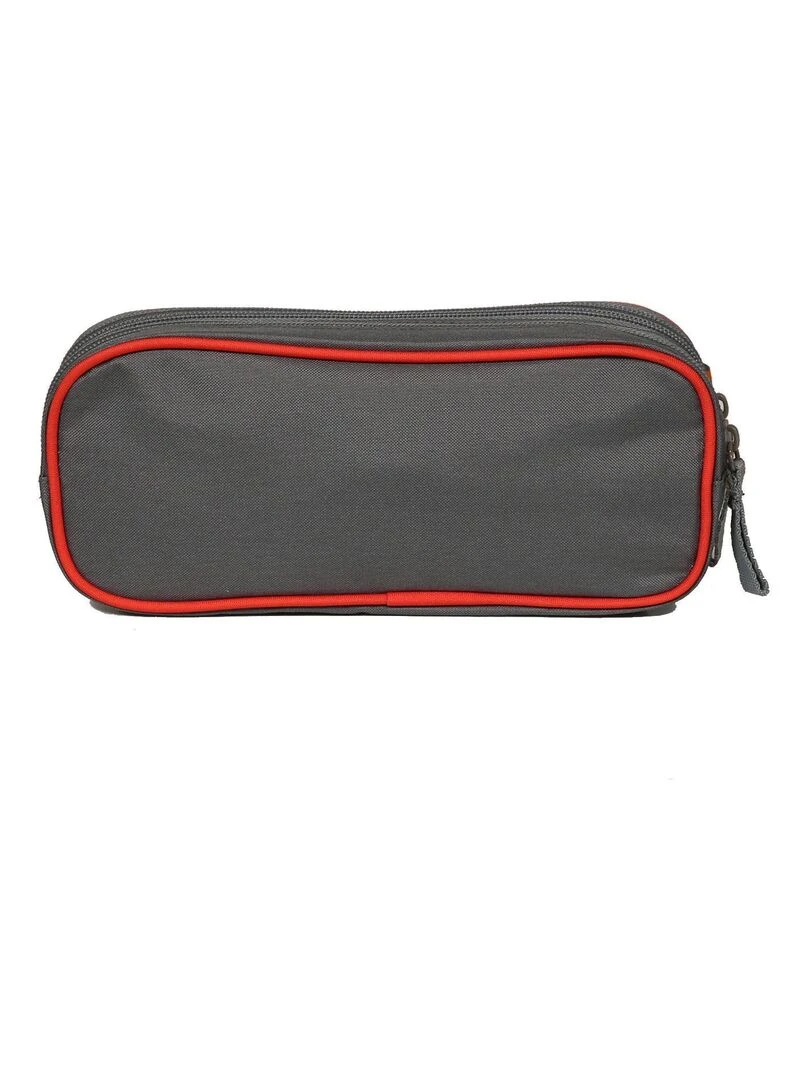 Trousse scolaire 2 compartiments Hot Wheels Voiture Grise Bagtrotter   Gris