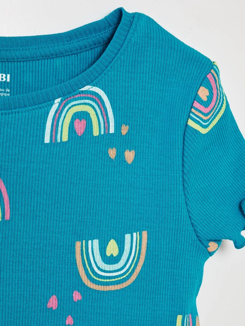 T shirt manches courtes Arc en ciel