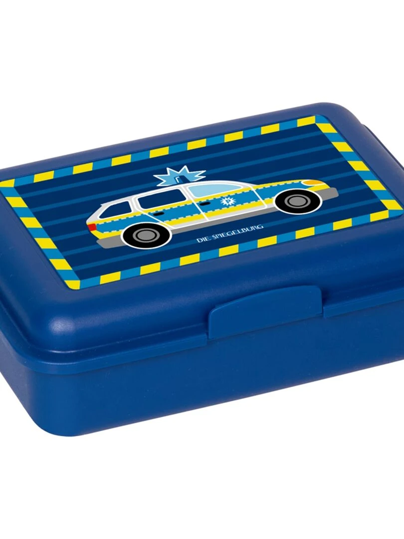 Boîte à déjeuner motif Voiture de police Bleu N/A