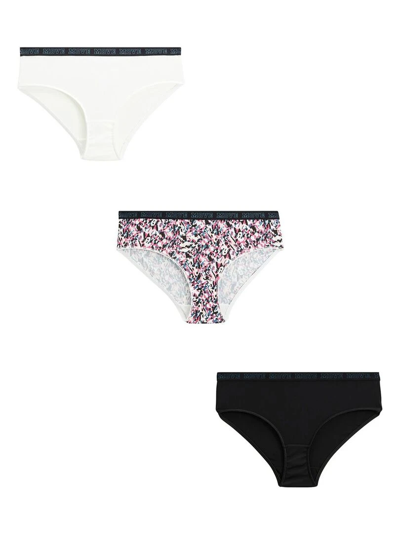 Lot de 3 culottes fille Swanny Multicolore