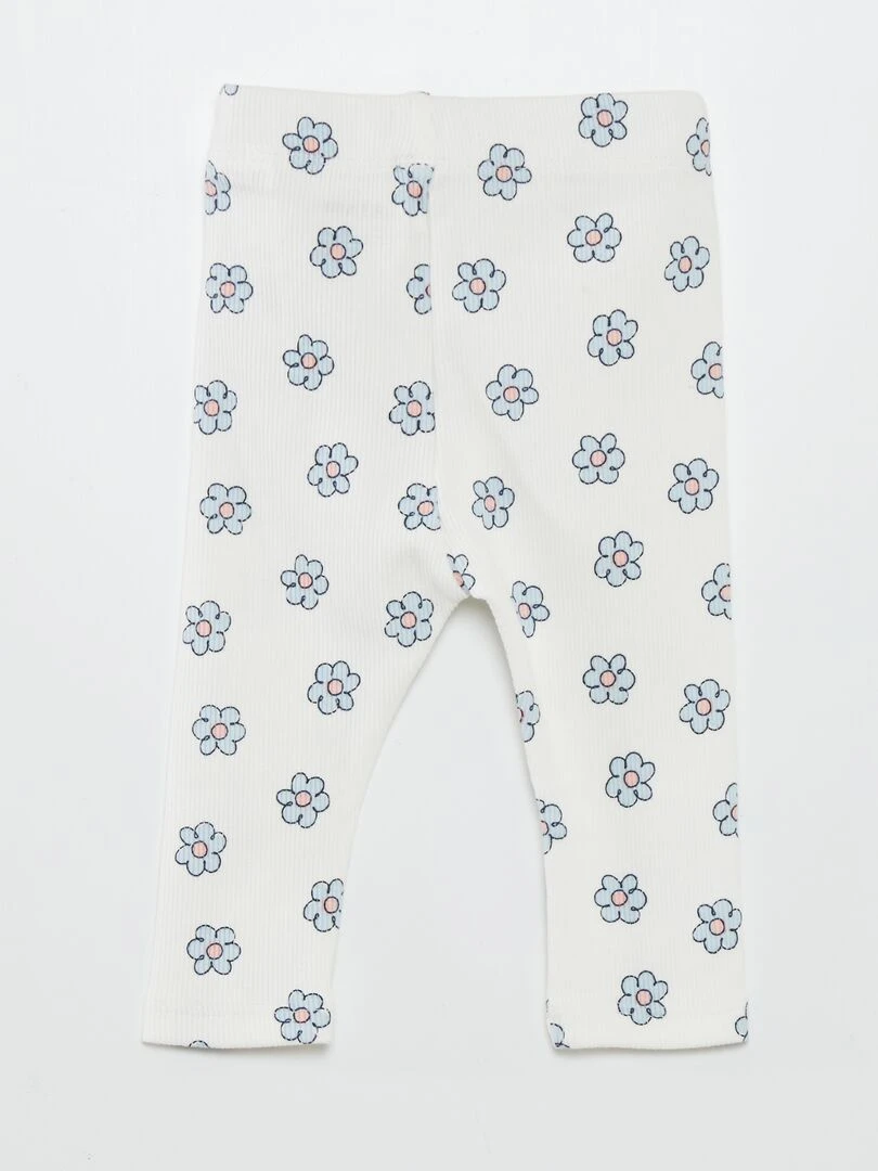 Legging long à motif   Margueritte