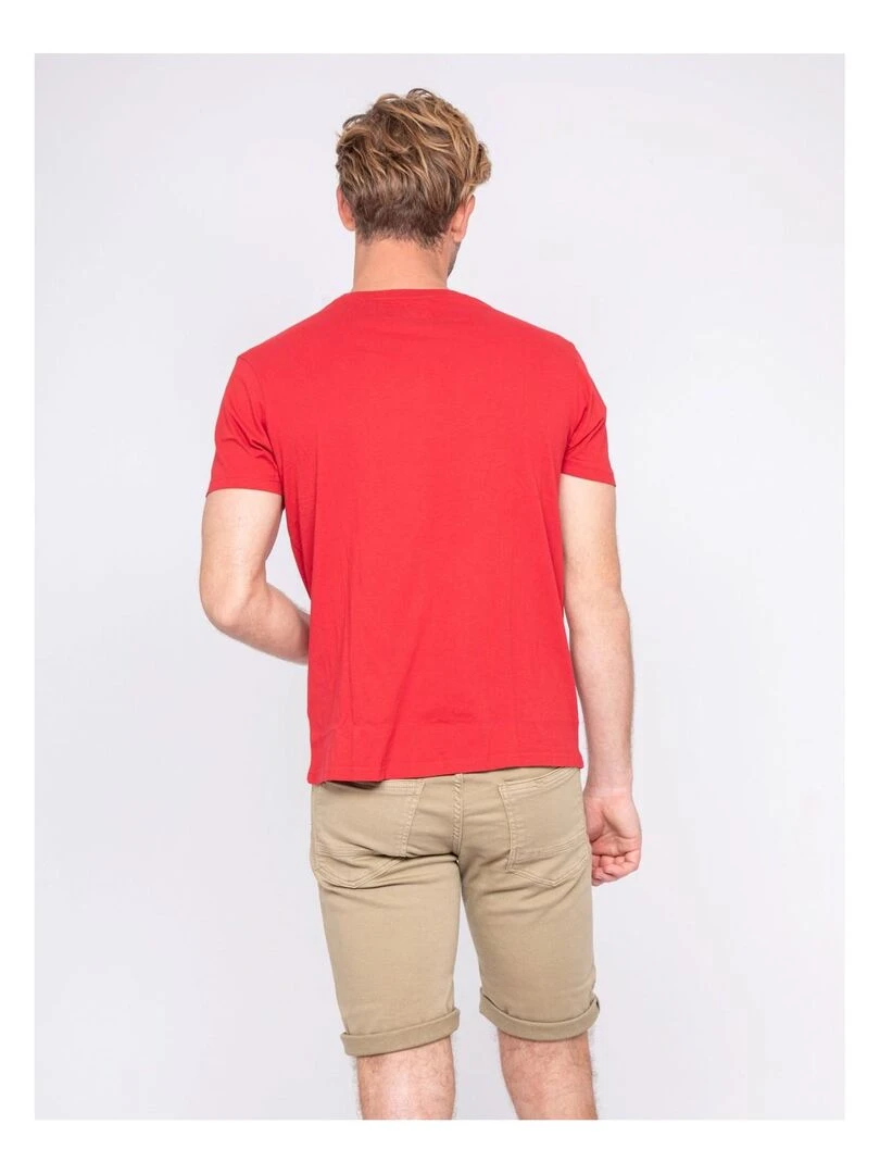 T shirt col rond pur coton NIAGARA   Rouge