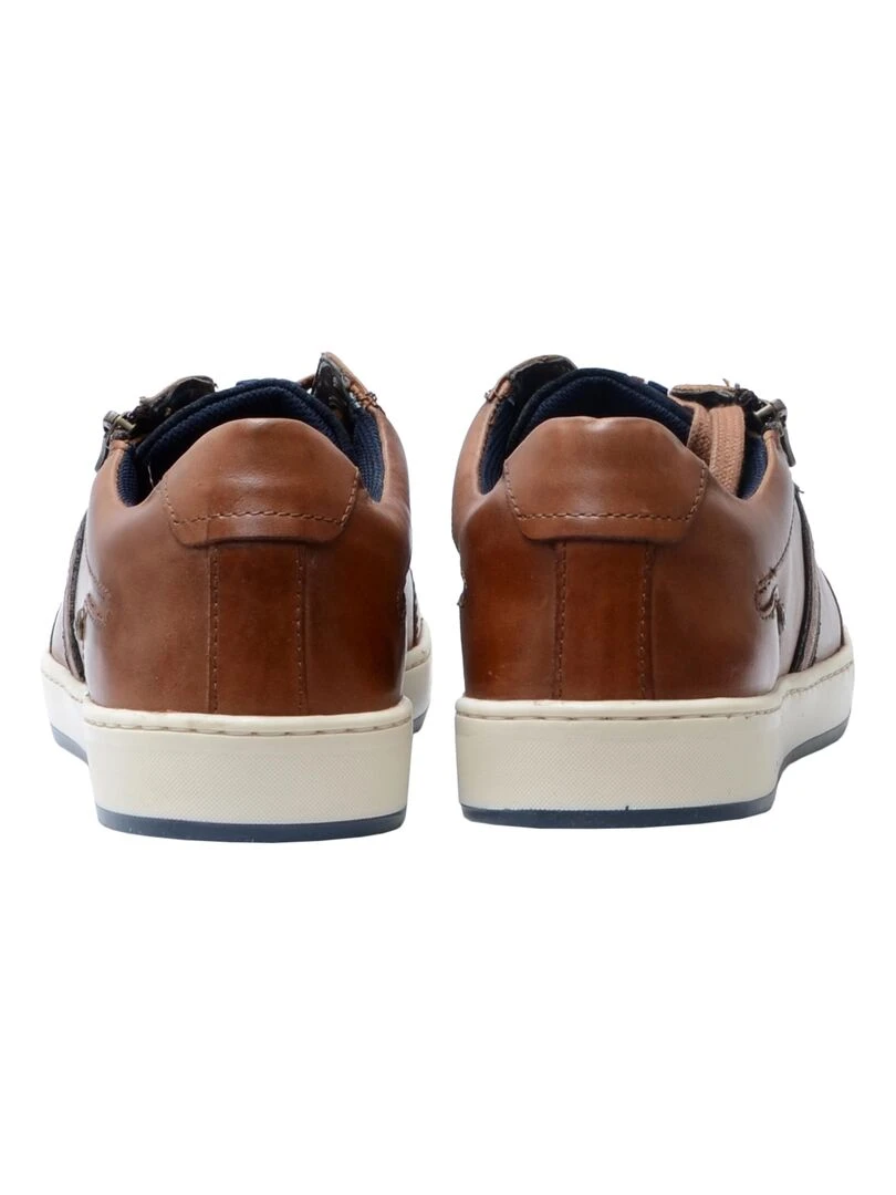 Basket Cuir Redskins Marial   Bleu