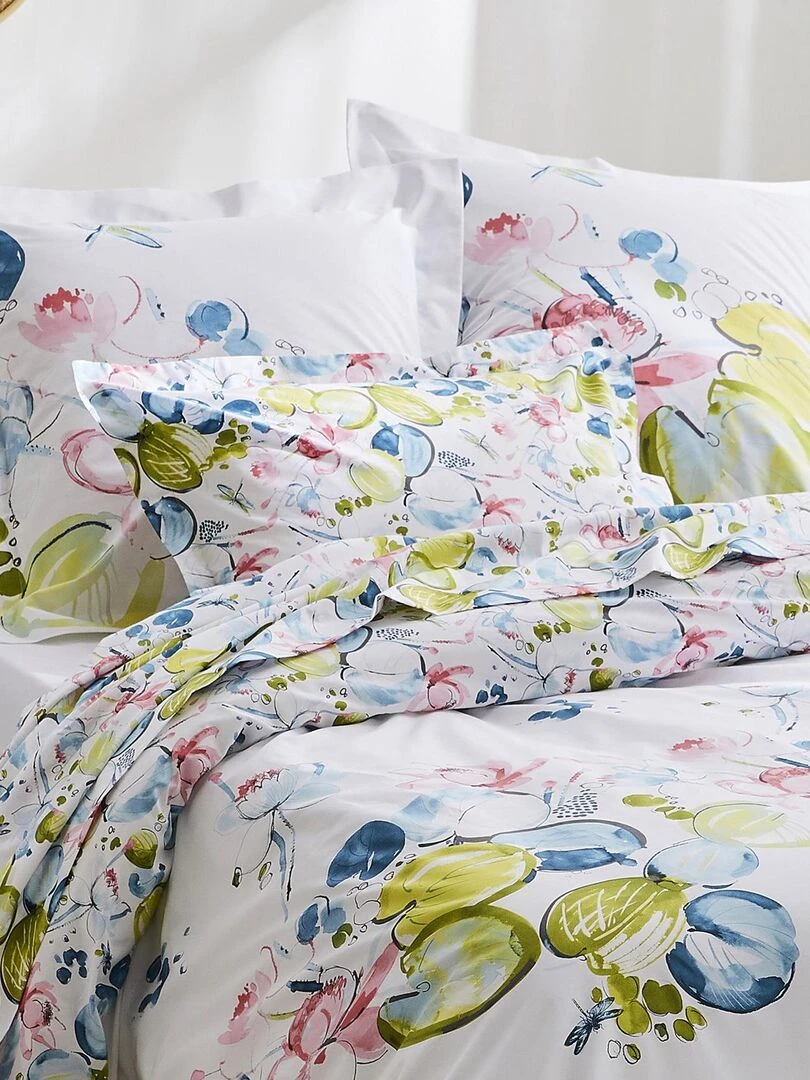 Parure de couette Nénuphar   Blanc
