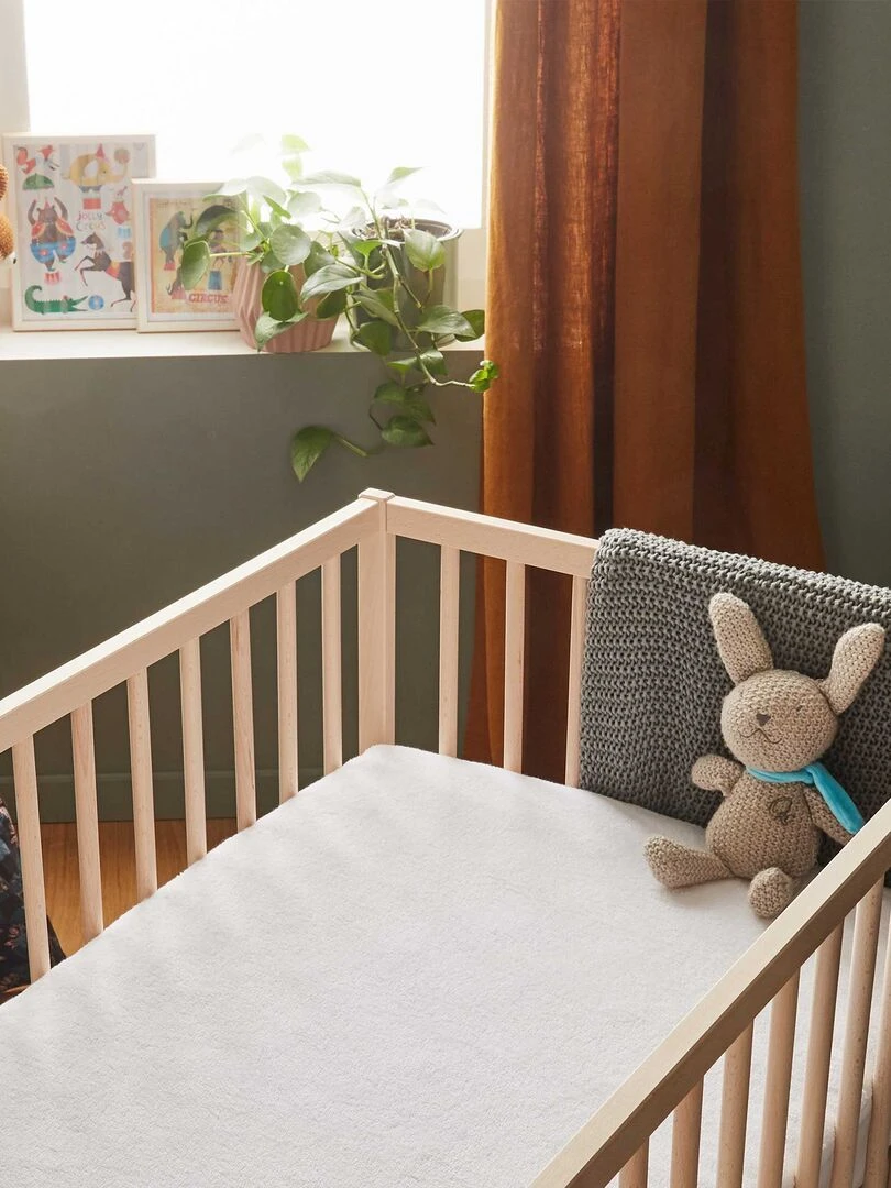 Alèse pour matelas 'P'tit Albatros' blanc