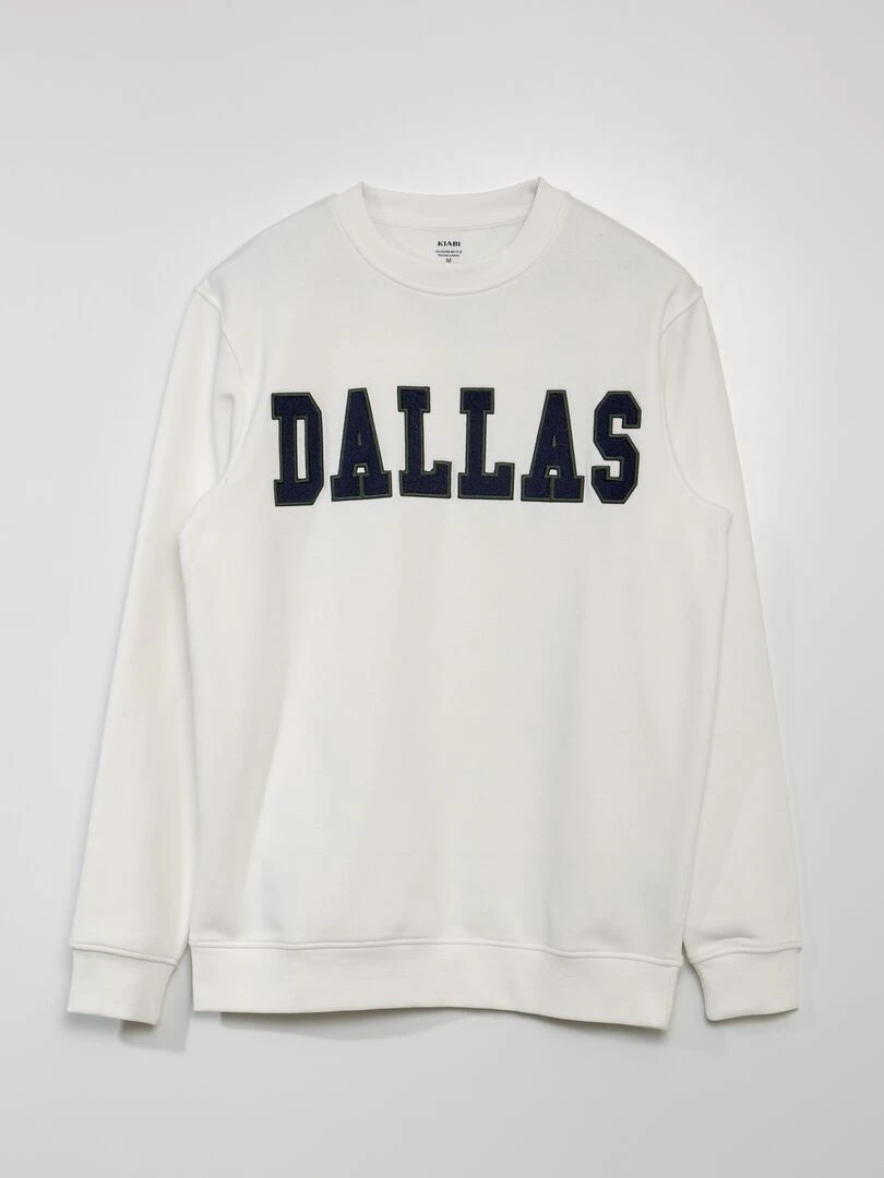 Pull rayé à col camionneur   Blanc/vert