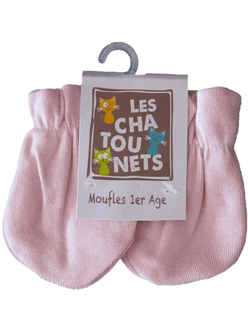 Moufles LES CHATOUNETS Rose