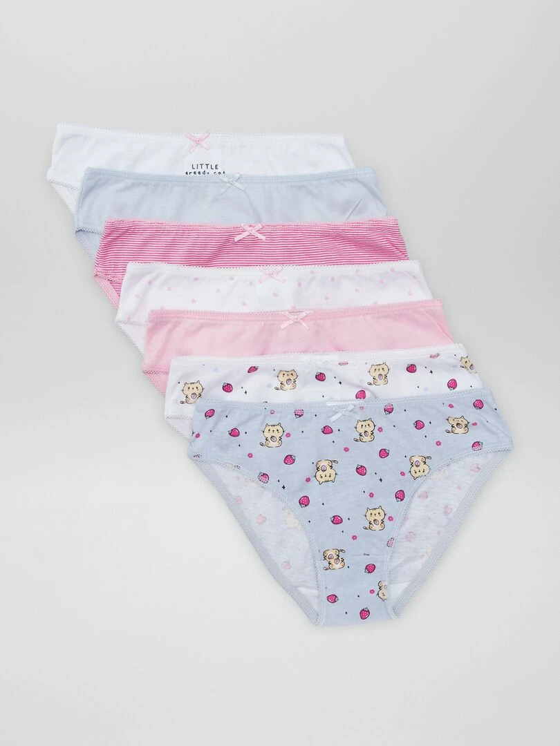 Lot de 7 culottes Multicolore