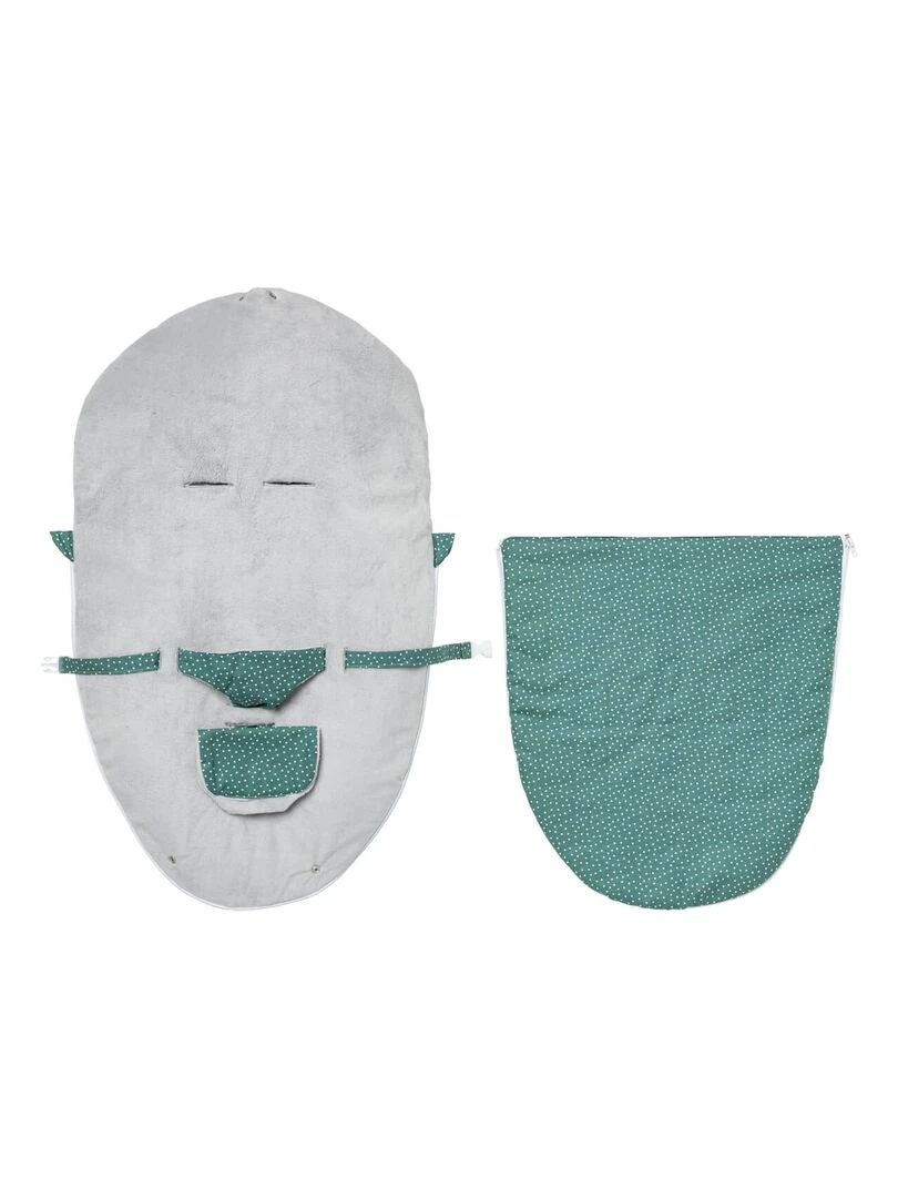 Coussin Switch 5 en 1 Grossesse allaitement transat chancelière nid d'ange Pois Vert