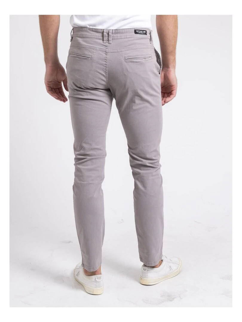 Pantalon chino VALDEK Gris