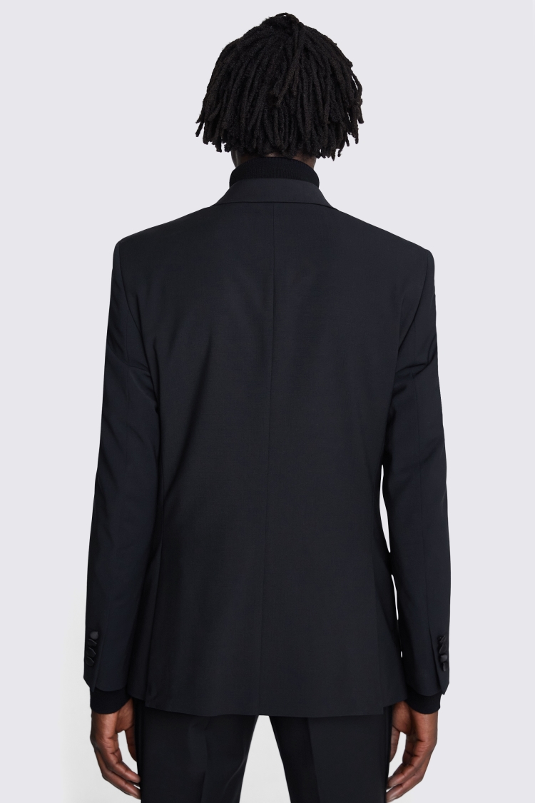 Slim Fit Black Notch Lapel Tuxedo Jacket   Buy Online at Moss