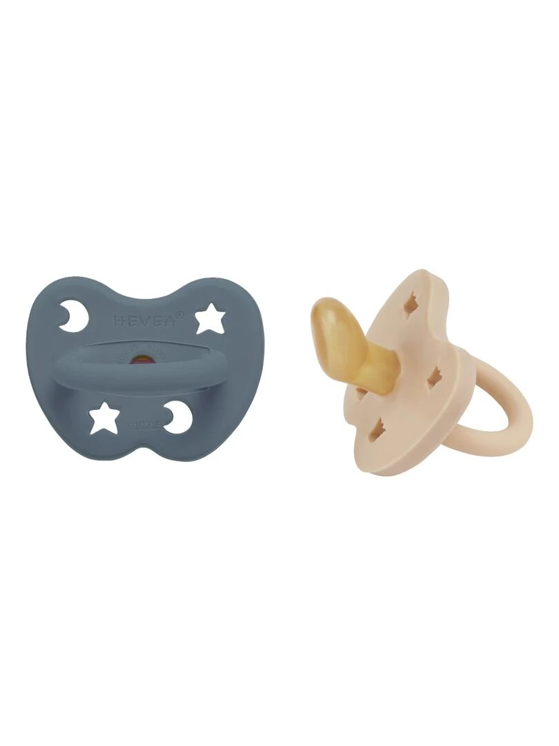 Lot de 2 tétines physiologiques Sand et Ocean blue 3 36 mois Multicolore