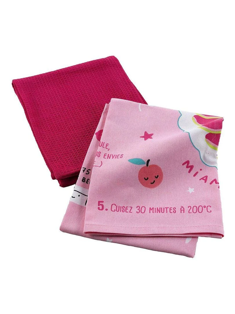 Torchon Mini Fee Recette   Rose