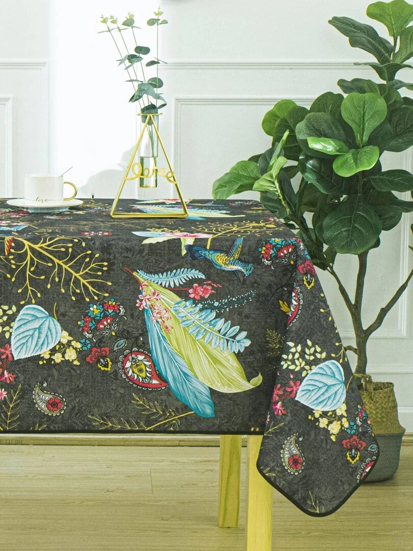 Nappe enduite à l'esprit bucolique Gris clair