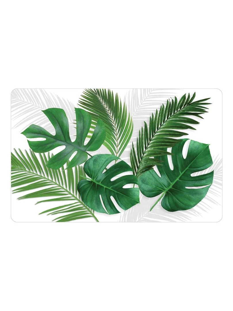 Set de table 28 x 44 cm opaque canopee eucalys Blanc Vert