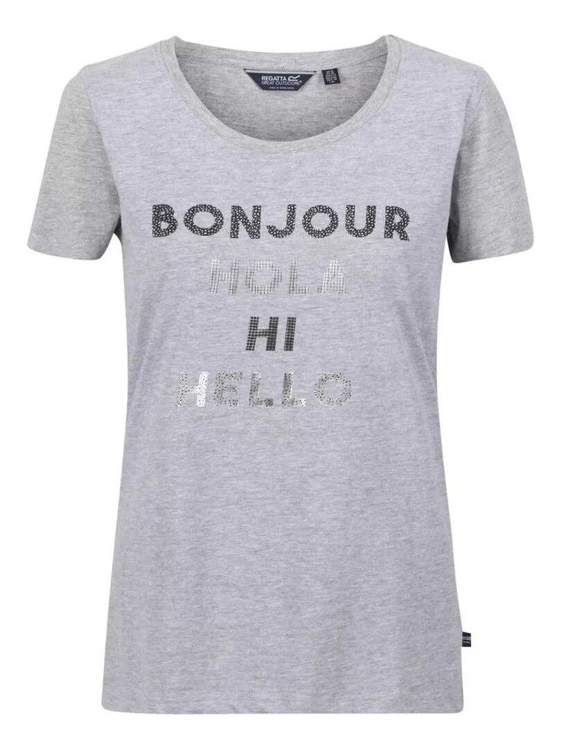 Regatta T shirt FILANDRA Gris Argenté