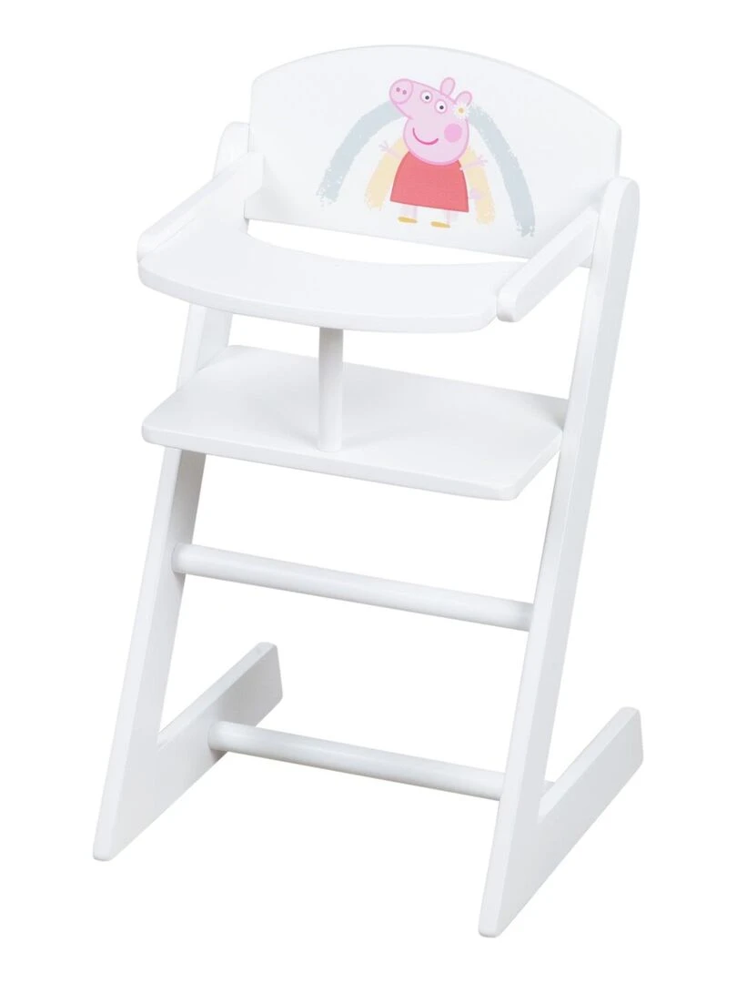 ROBA Chaise Haute et Coussin pour Poupées 'Peppa Pig' en Bois Motif Truie N/A