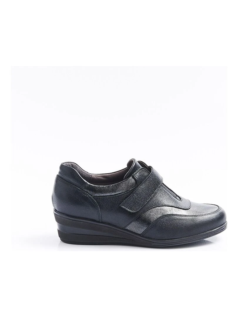 Derbies irisés à scratch   Damart   Noir