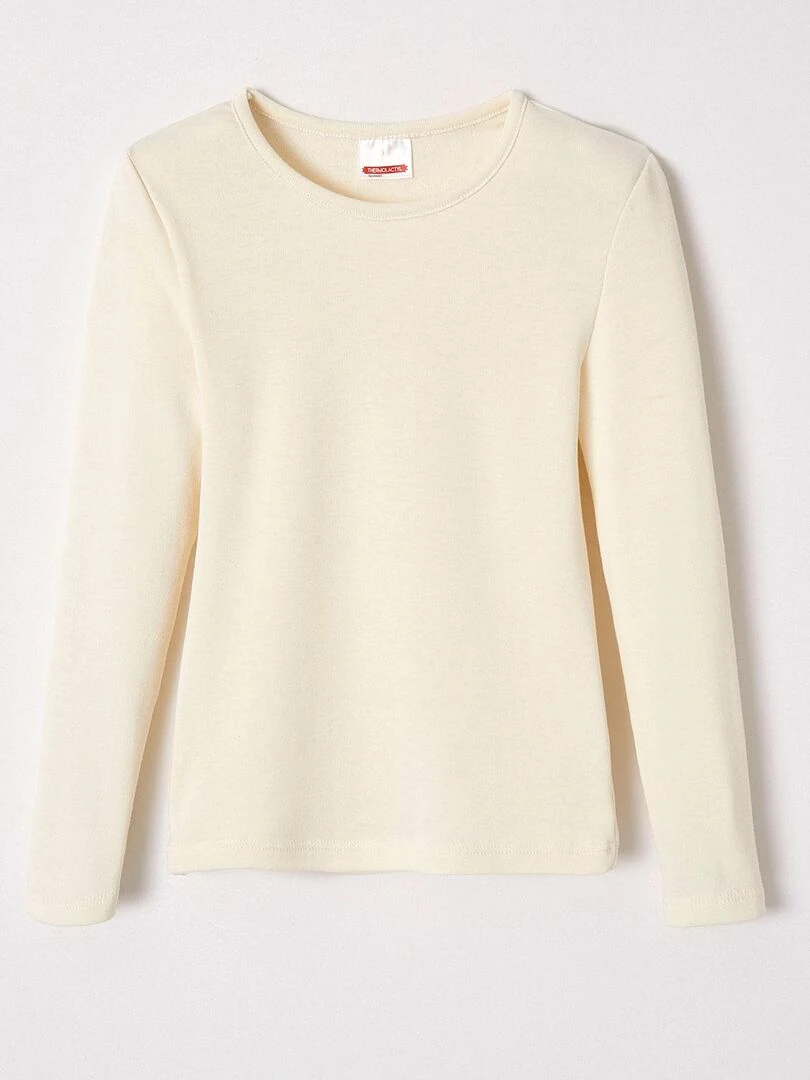 T shirt manches longues mixte Thermolactyl Sensitive Damart Blanc