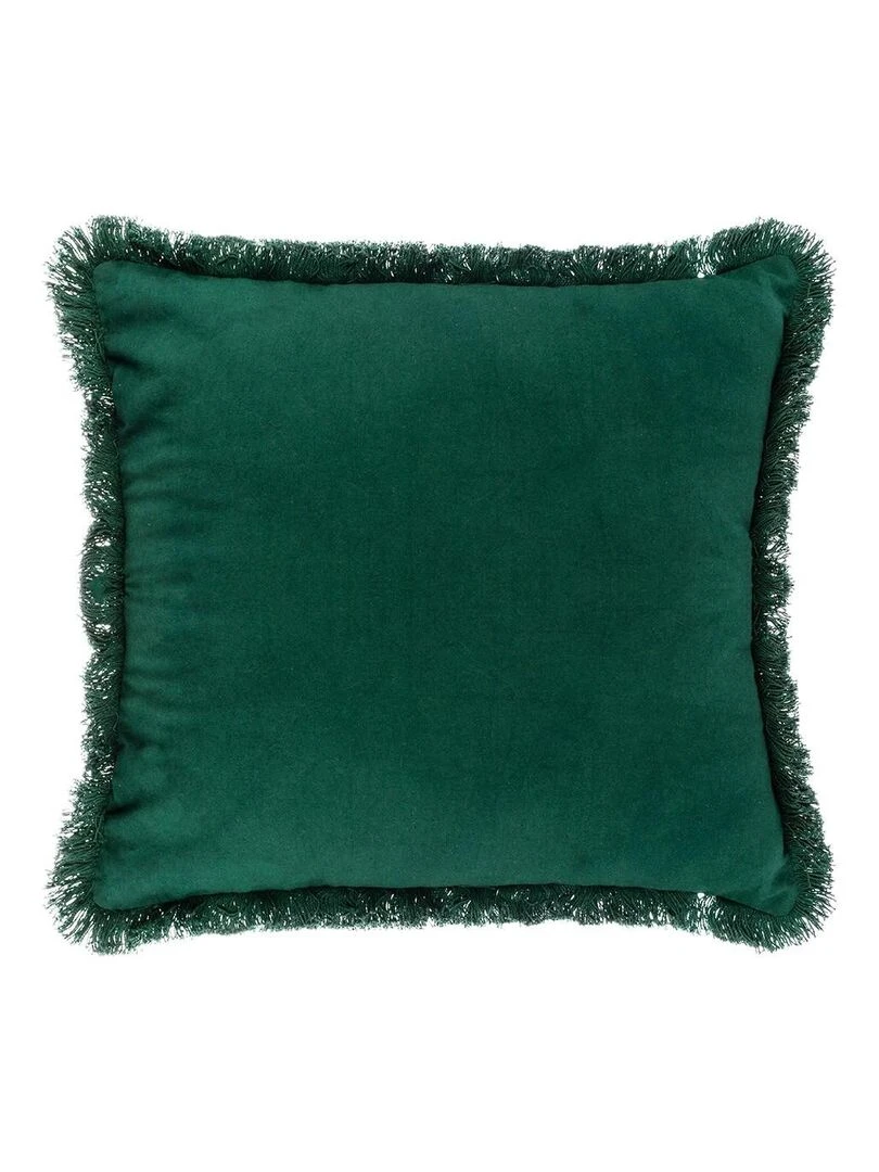 Housse de coussin brodée 40x40 Jungle   Vert