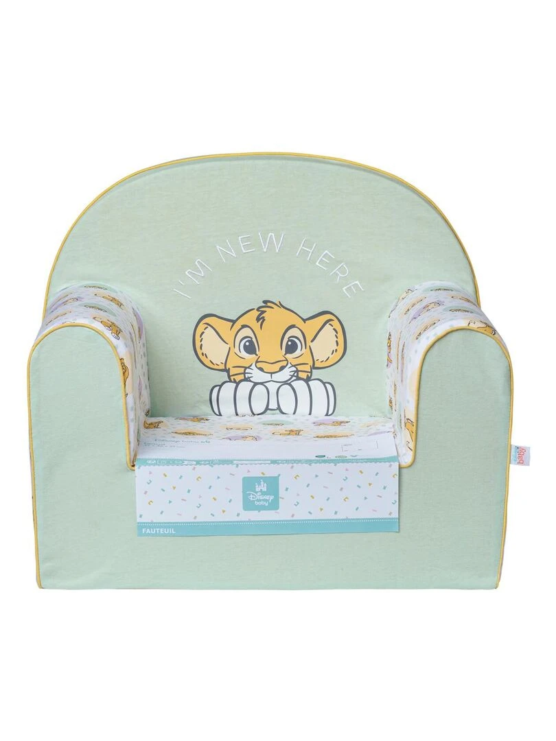 Fauteuil bébé en mousse déhoussable Roi Lion Cosy Time   Vert tilleul