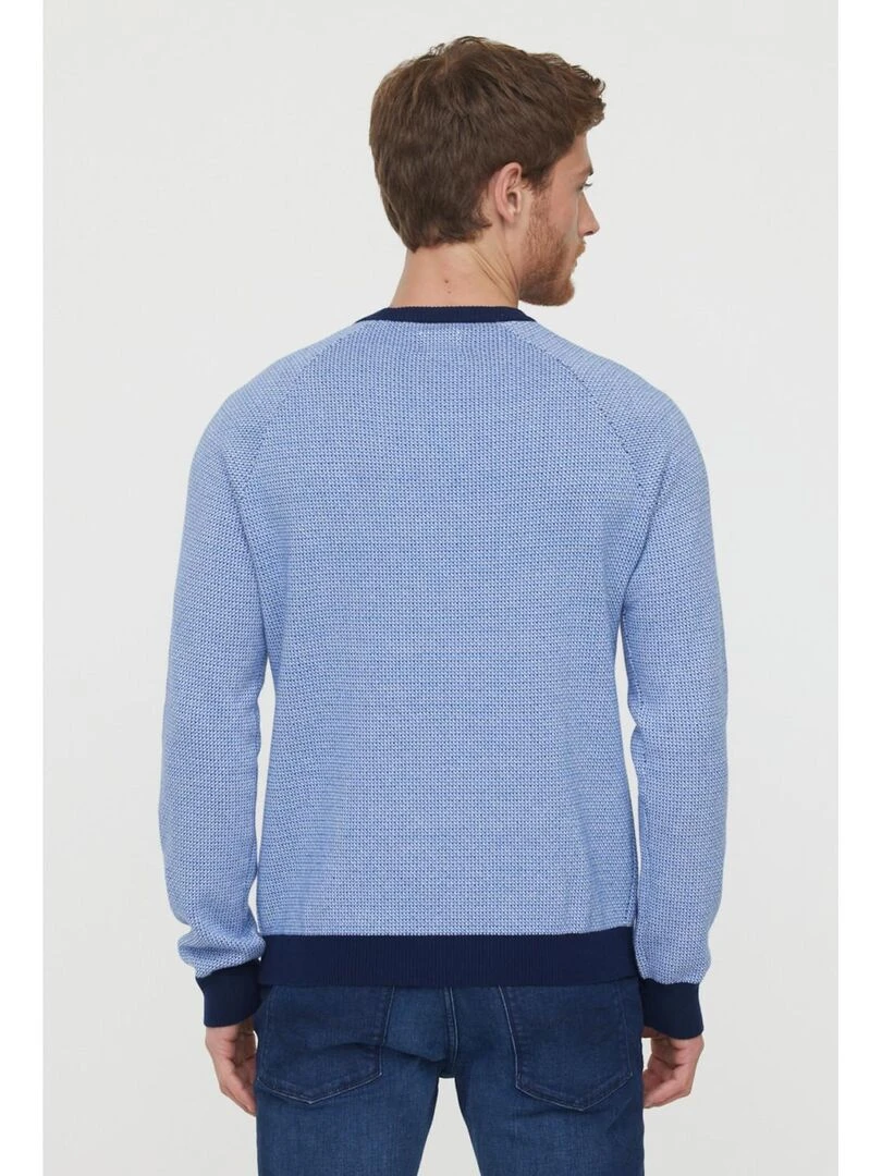 Lee Cooper Pull manches longues coton regular CLARK Bleu