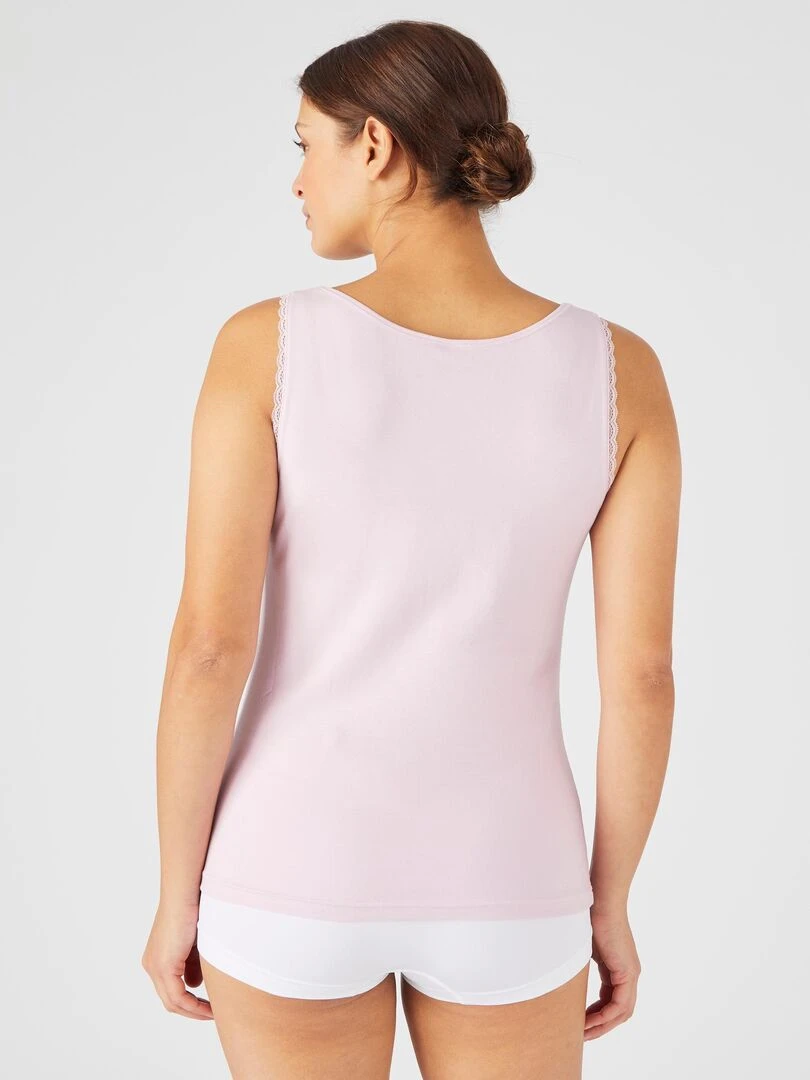 Débardeur Essential maille jersey extensible   Damart   Mauve lilas