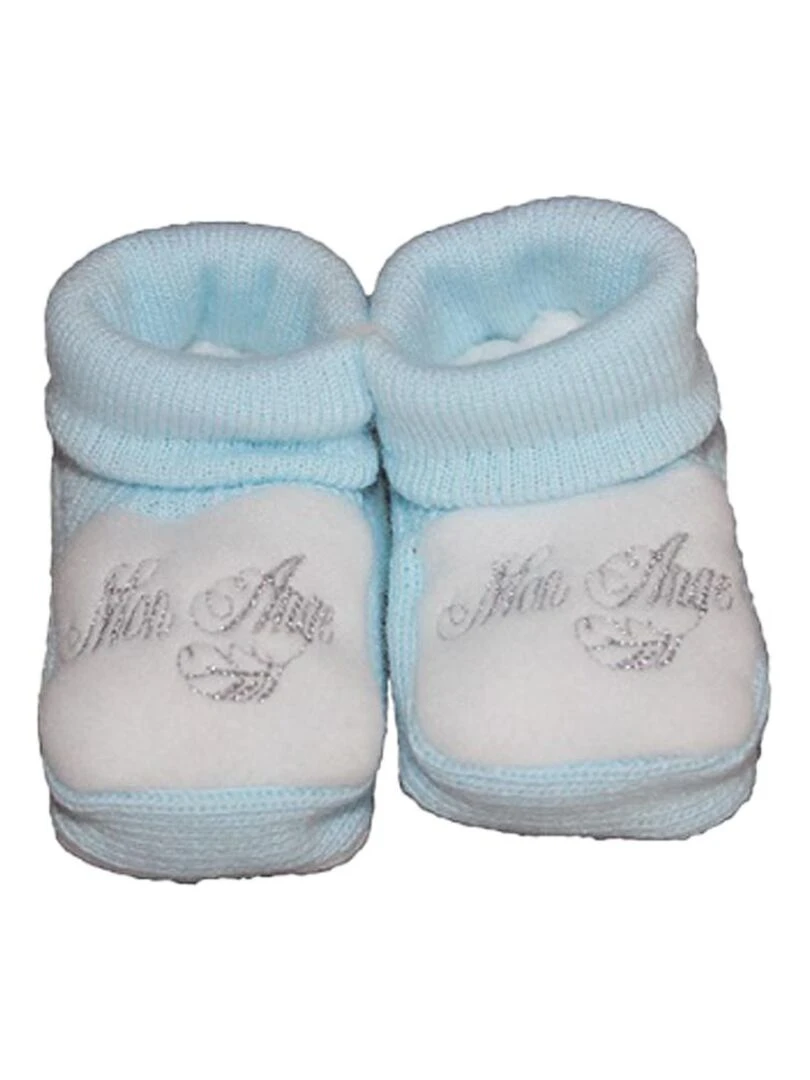 Chaussons "Mon Ange" LES CHATOUNETS Bleu